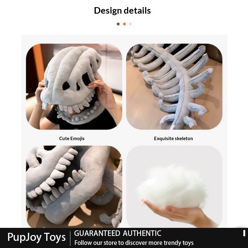 Cosplay Fire Prop - Generic Dinosaur Skeleton Plush Hat Full