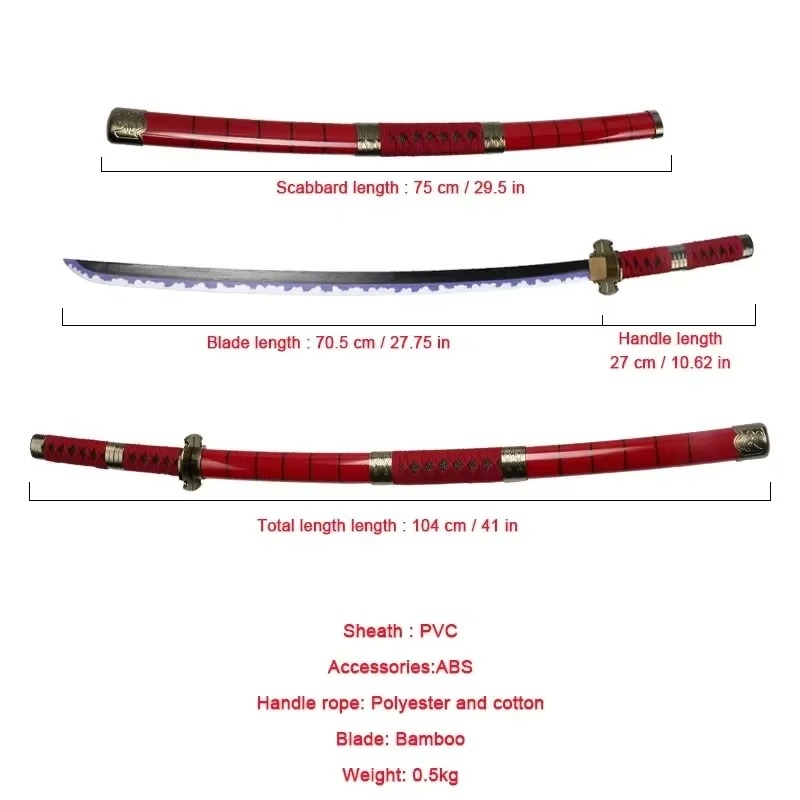 40incn Roronoa Zoro Katana Nin - Cosplay Prop Dagger ulasan dan harga