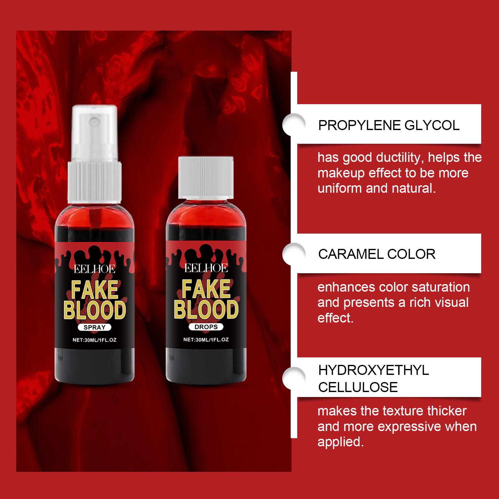 Professional Halloween Fake Bl - Cosplay Prop Paint ulasan dan harga