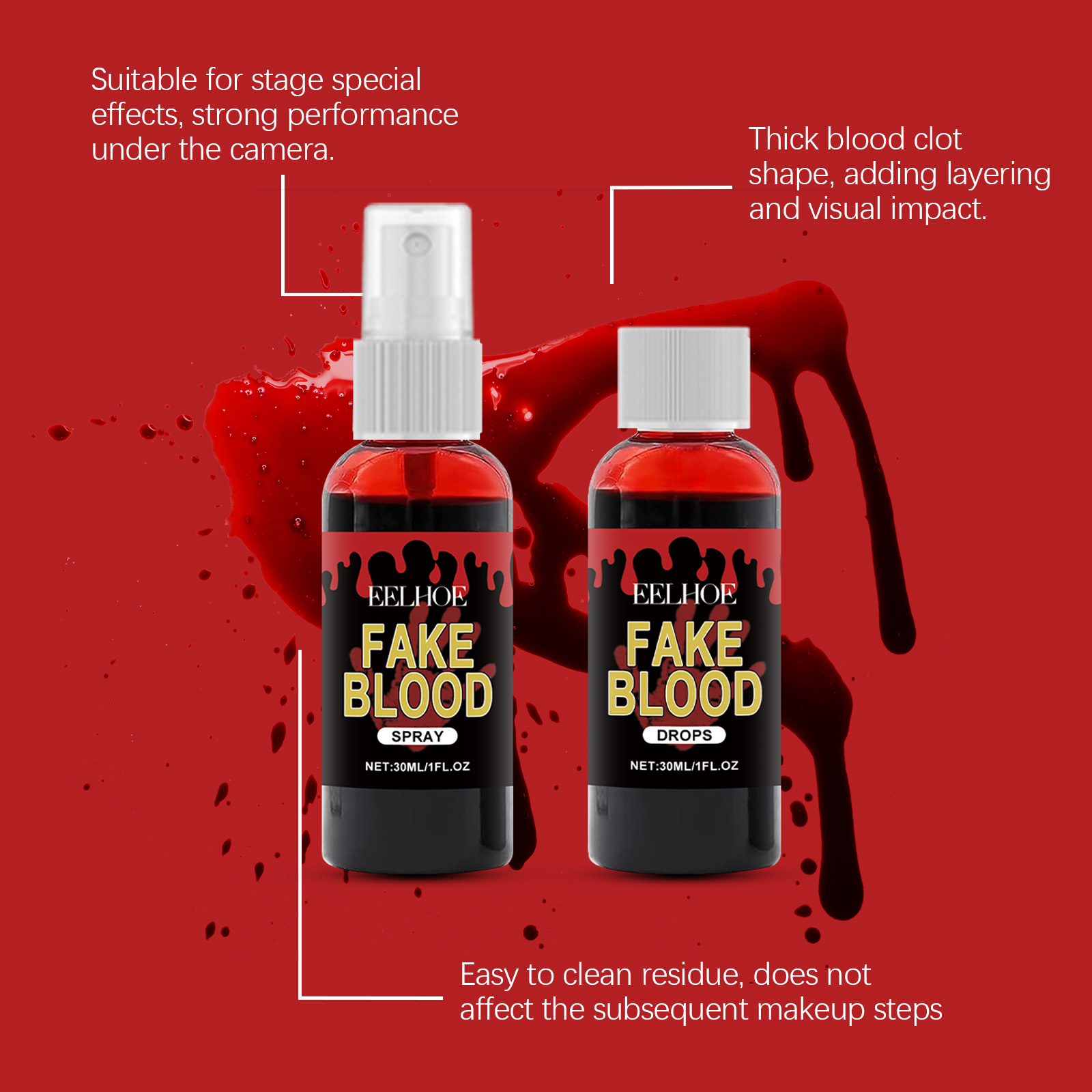 Professional Halloween Fake Bl - Cosplay Prop Paint ulasan dan harga