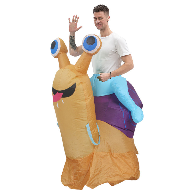 Riding Snail Inflatable Costum - Cosplay Prop ulasan dan harga