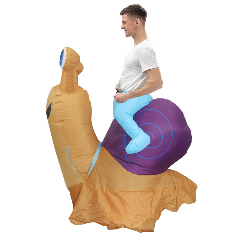 Riding Snail Inflatable Costum - Cosplay Prop ulasan dan harga