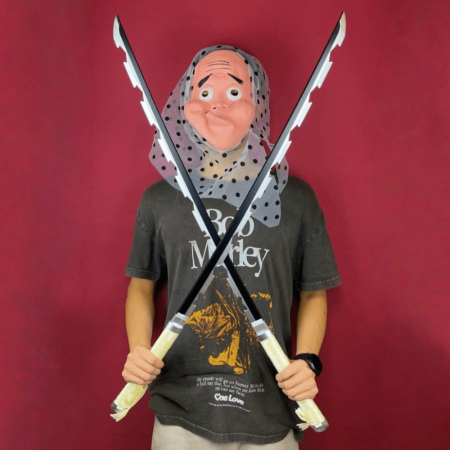 40inch Demon Slayer Inosuke Ka - Cosplay Prop Dagger ulasan dan harga